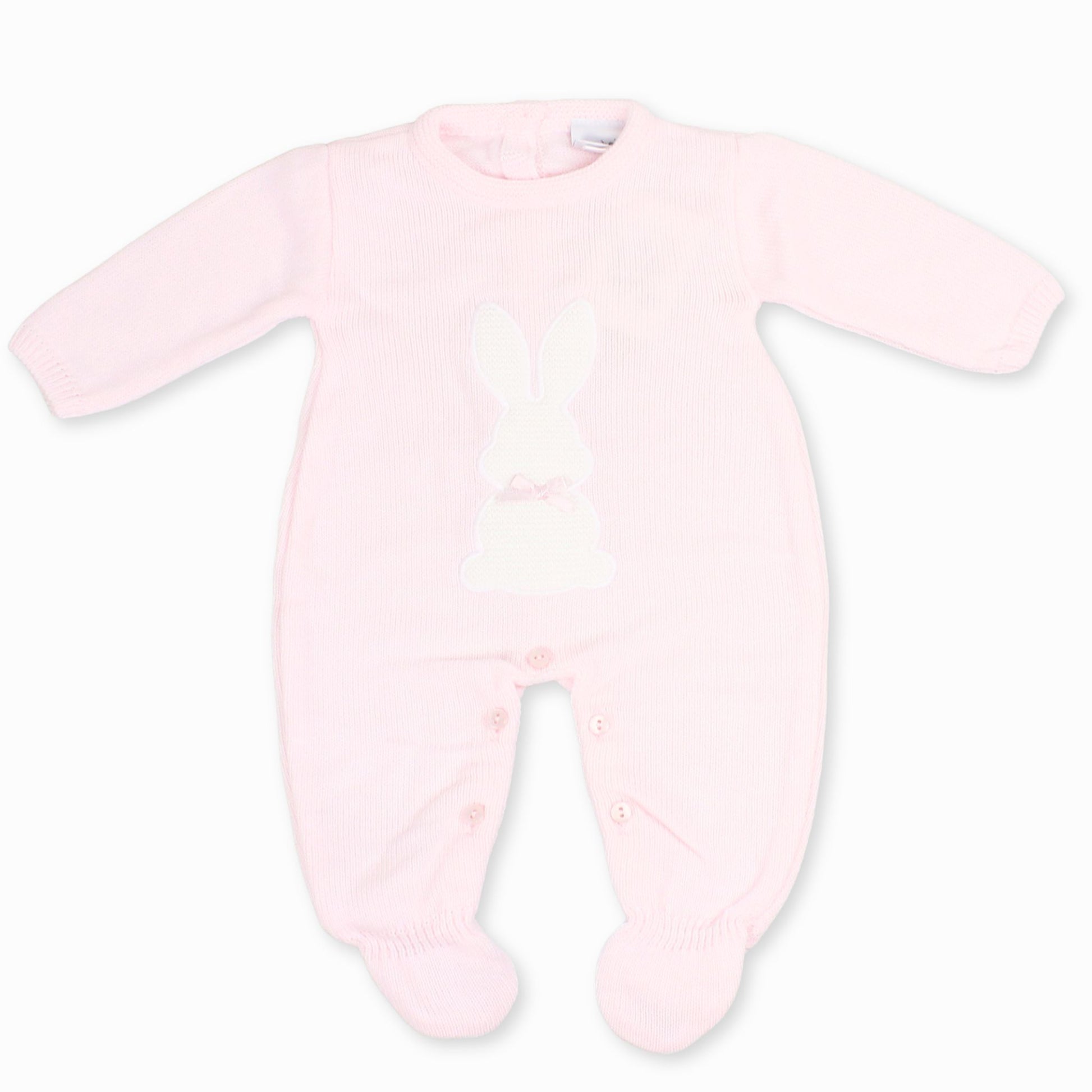baby girls bunny knitted onesie