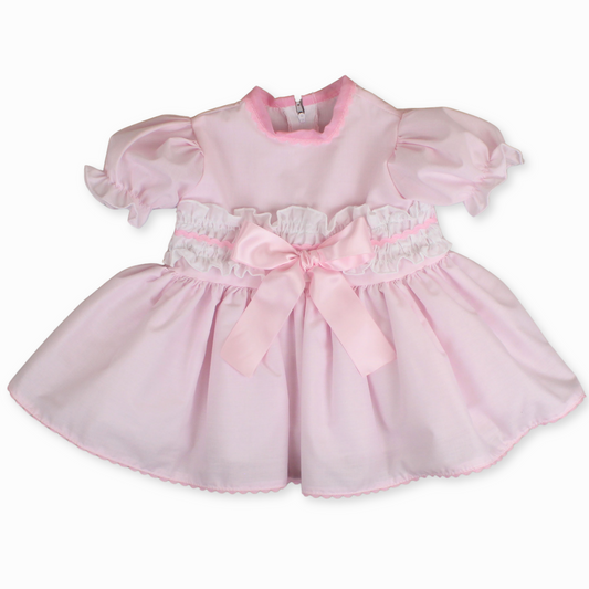 baby girl pink summer dress spanish style
