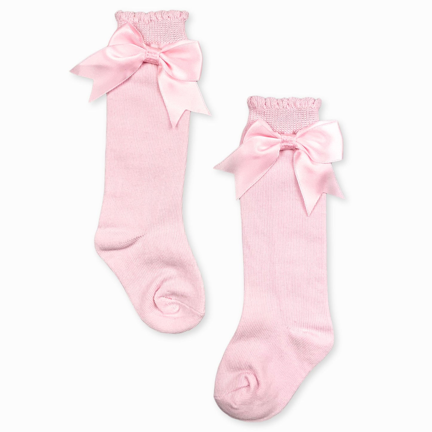 baby girls pink bow socks