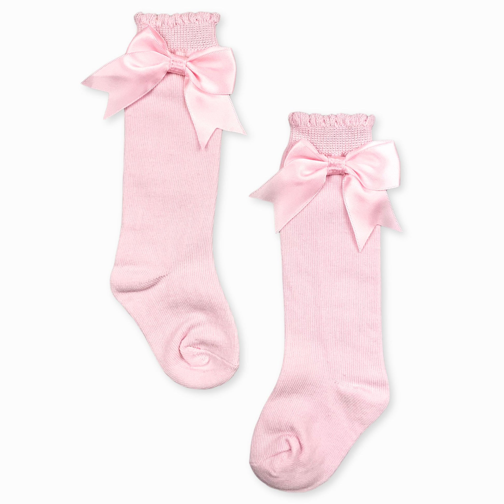 baby girls pink bow socks