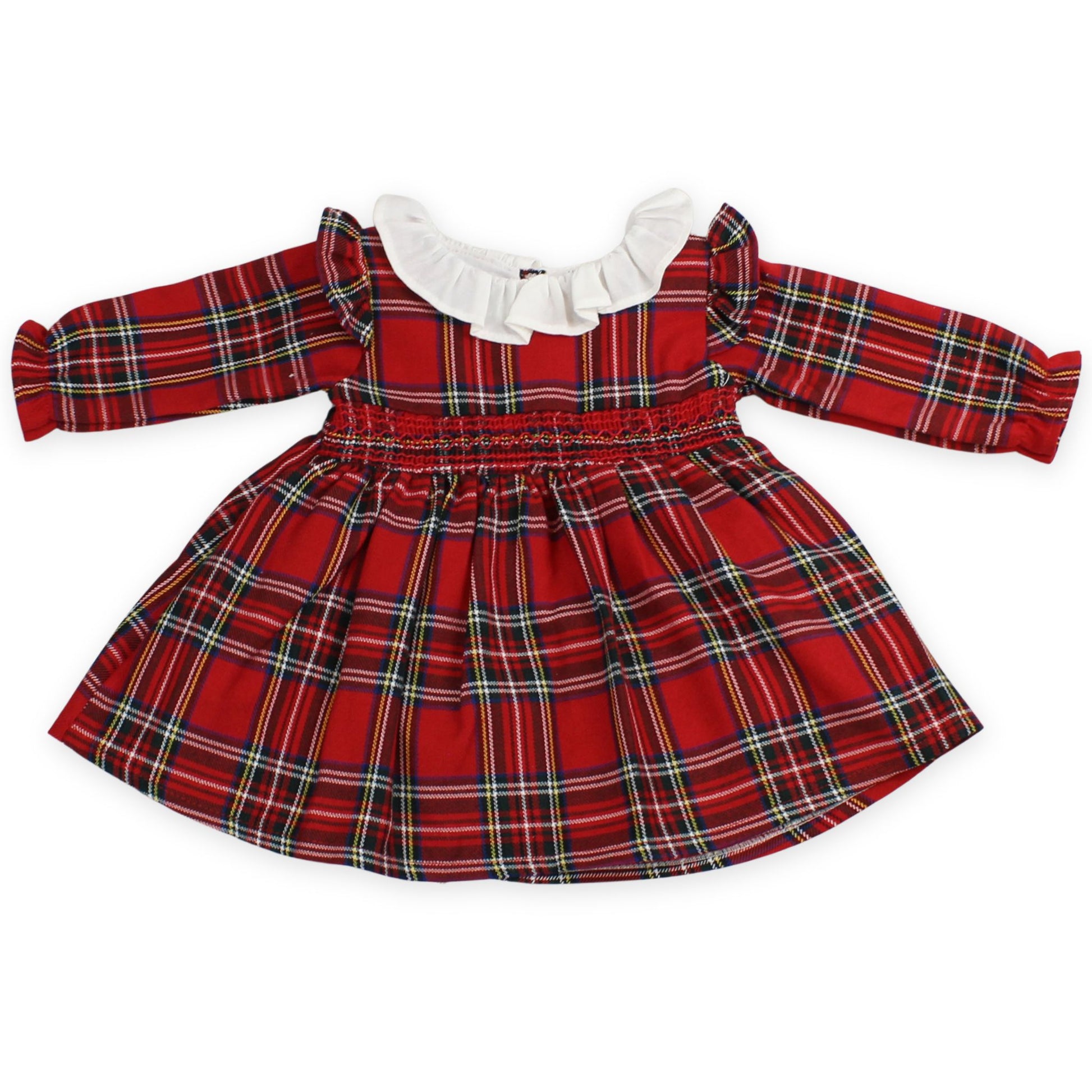baby girls traditional tartan dress