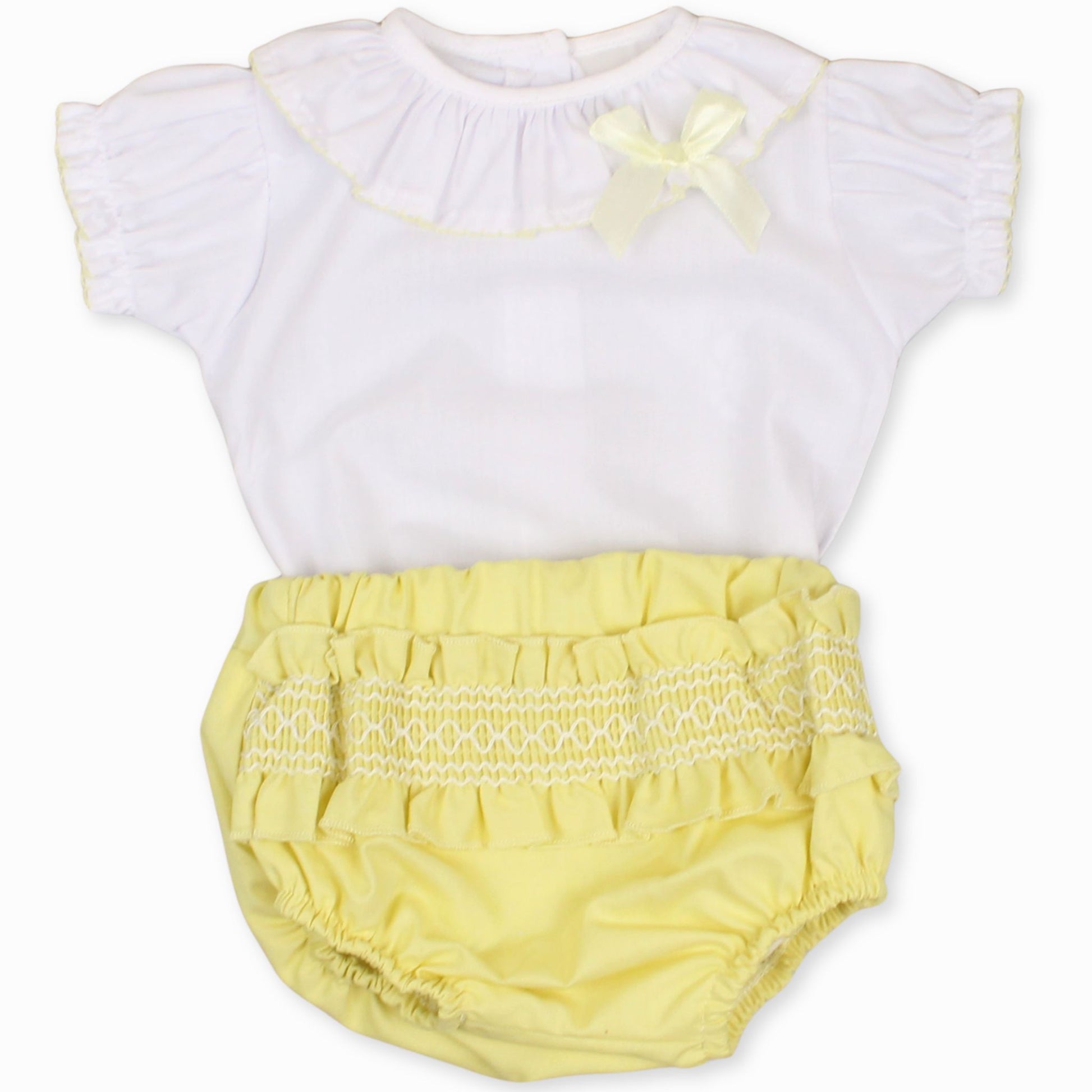 baby girl easter outfit lemon yellow