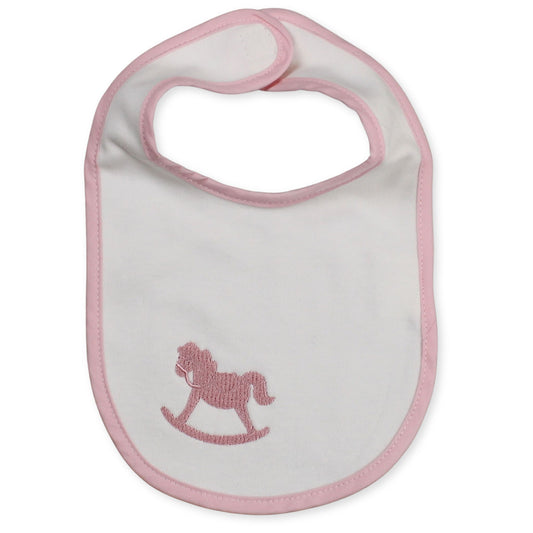 rocking horse bib for baby girl