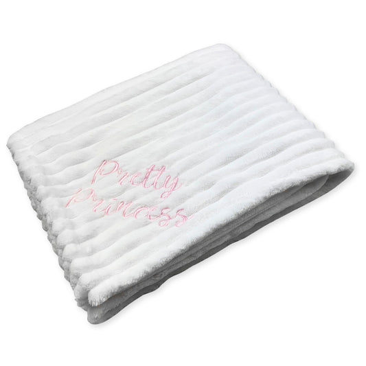 pretty princess baby girls blanket