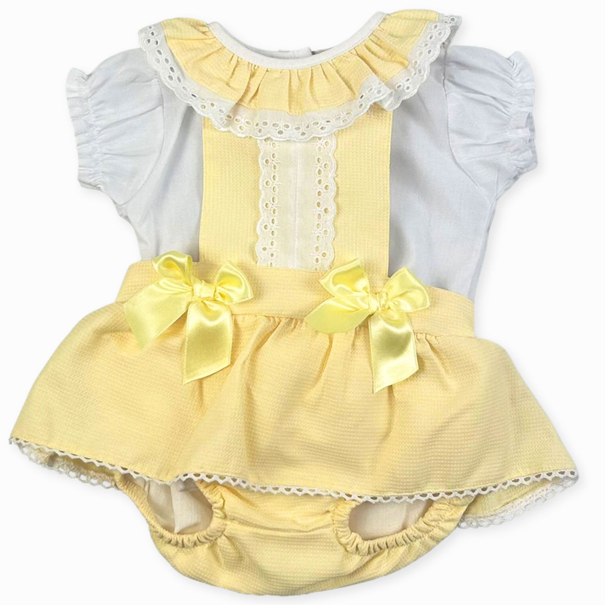 baby girls lemon yellow outfit