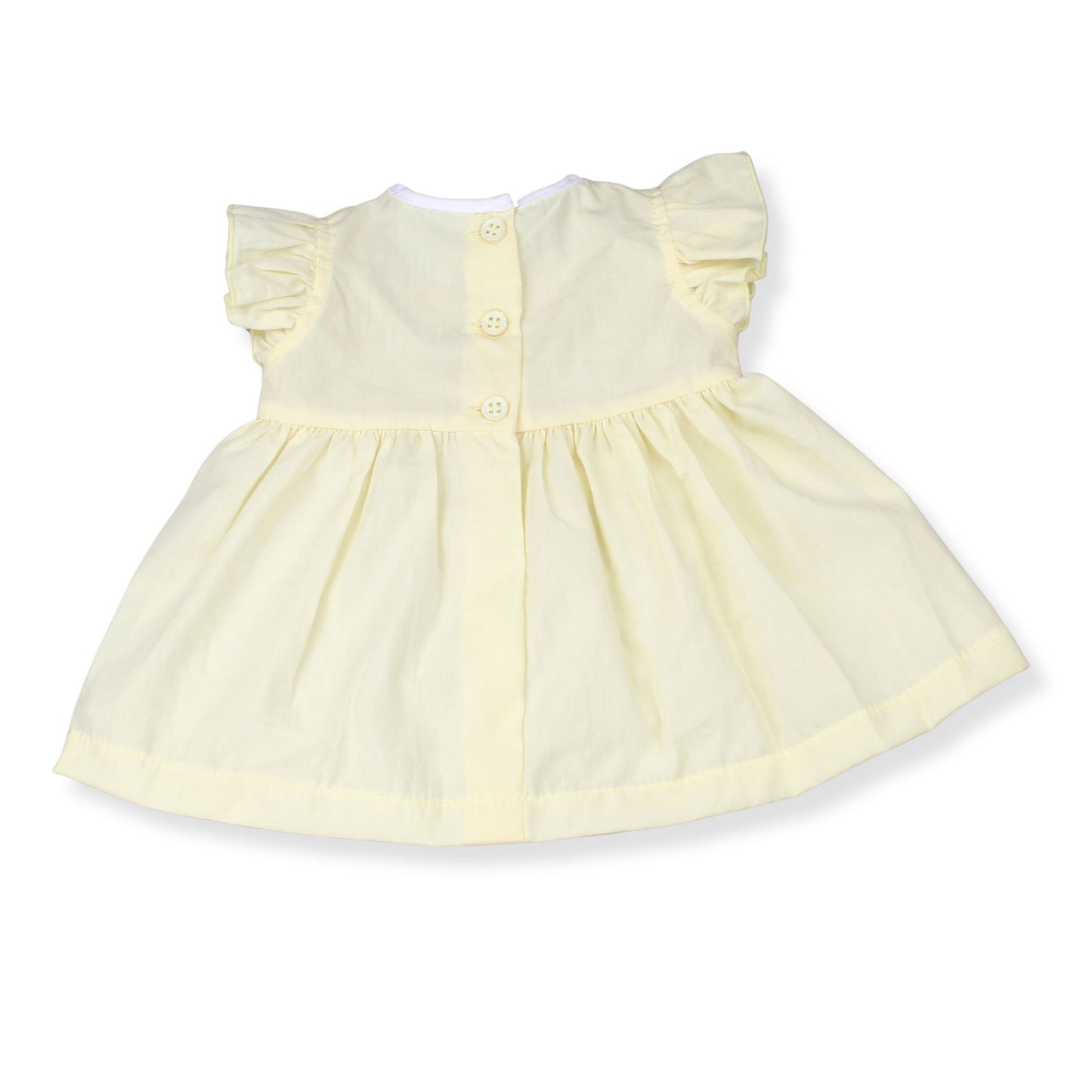 Baby Girl Lemon Lace Dress with Bows, Headband & Knickers