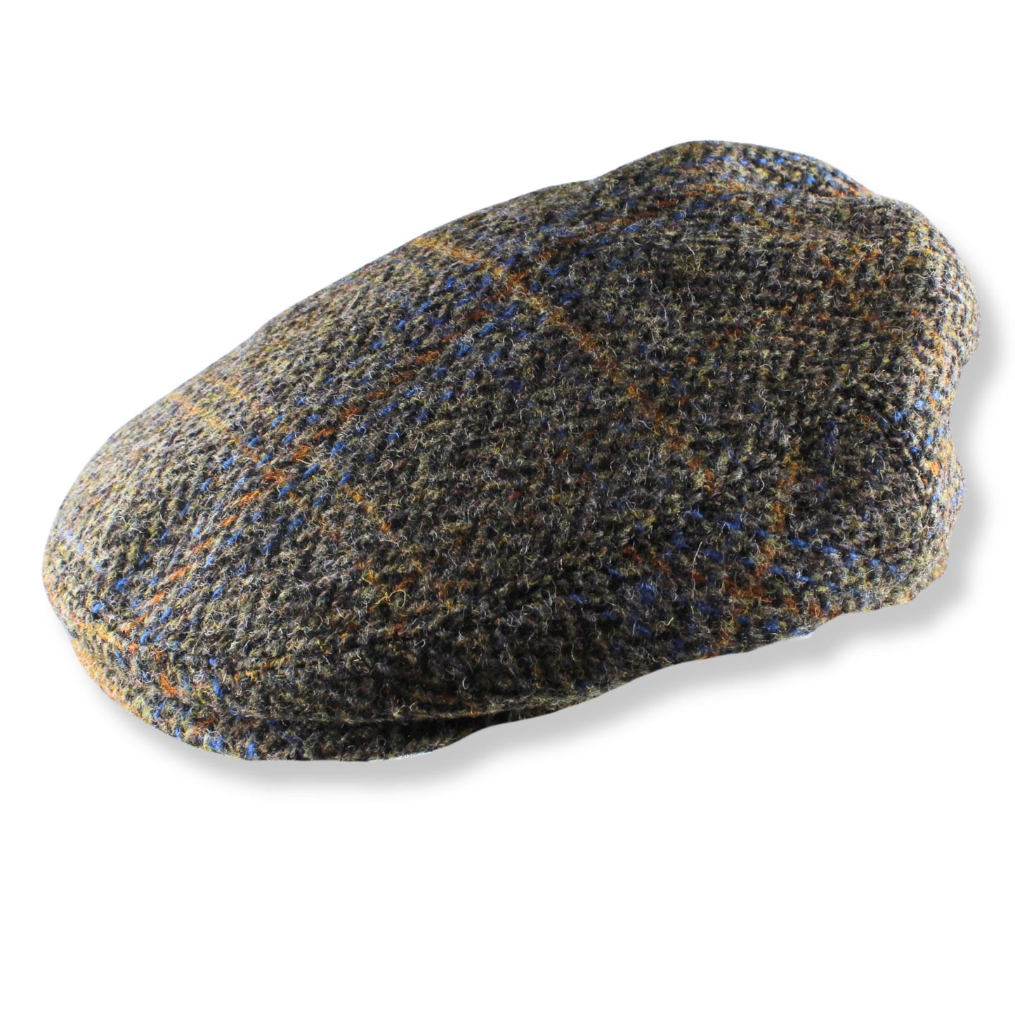 Tweed baby flat cap on a white background