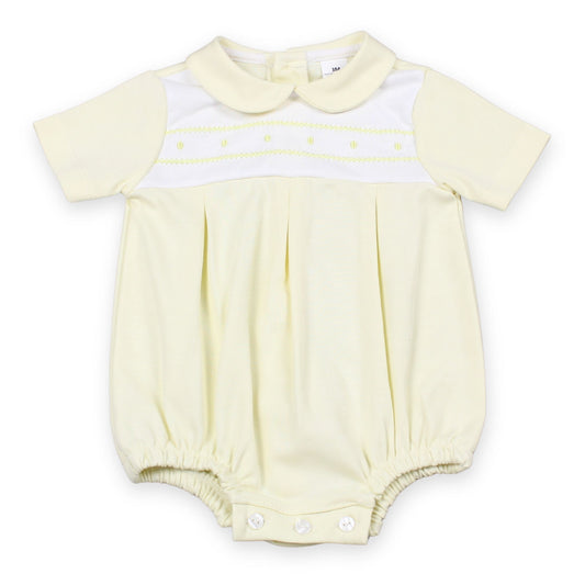 baby boy lemon romper