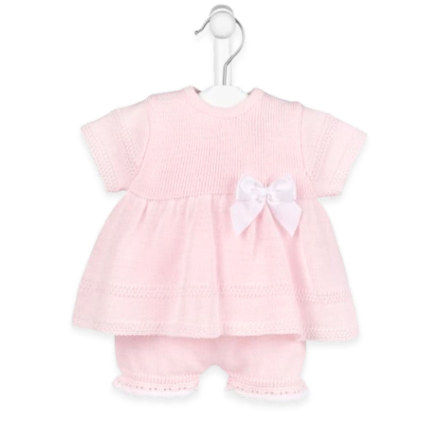 Dandelion Pink Knitted Dress and Bloomers Set