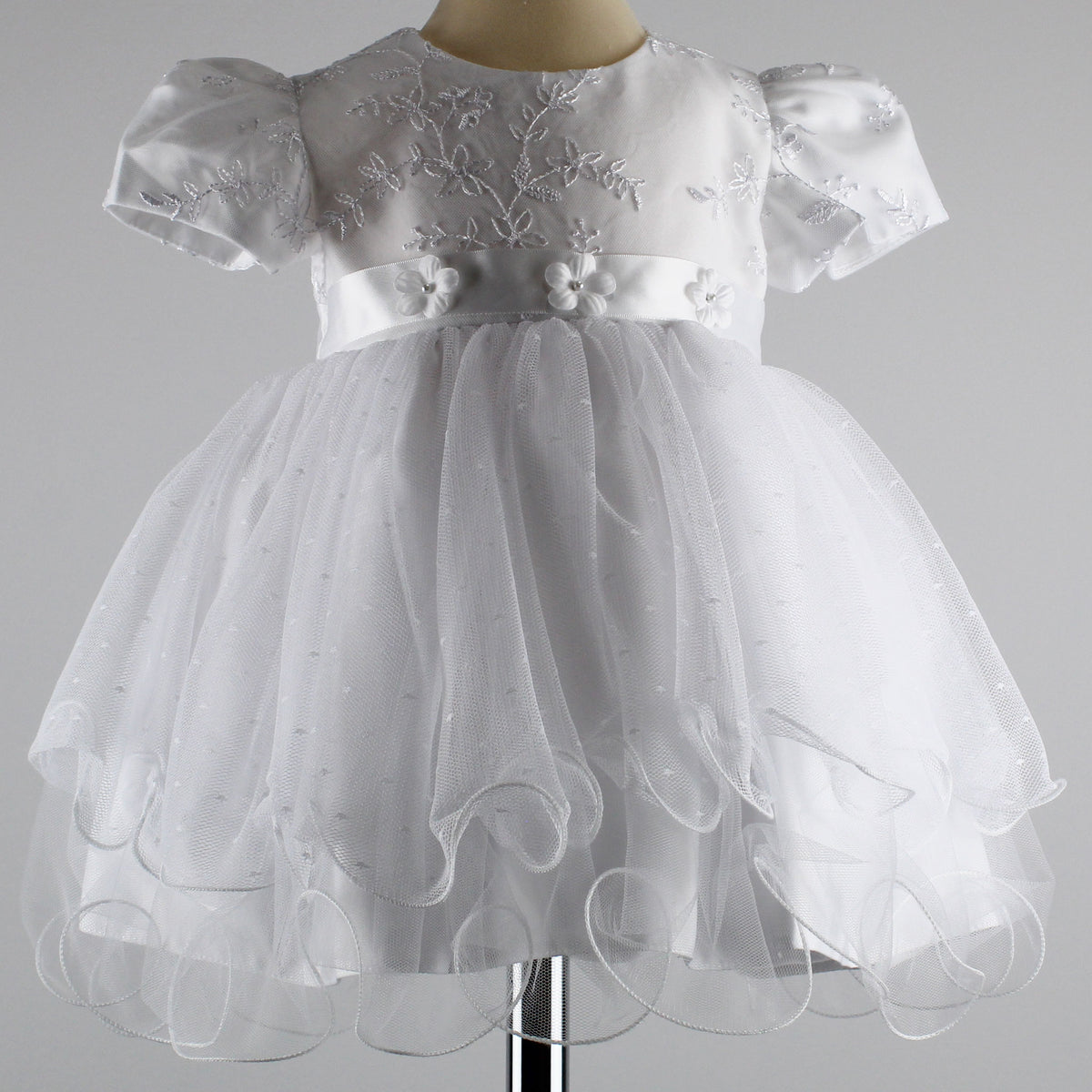 Baptismal dress, festive dress + headband, set 4 pcs. 