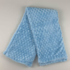 Baby Blanket-Blue-Deluxe With Diamond Design