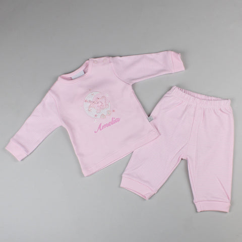 personalised baby girls pyjamas