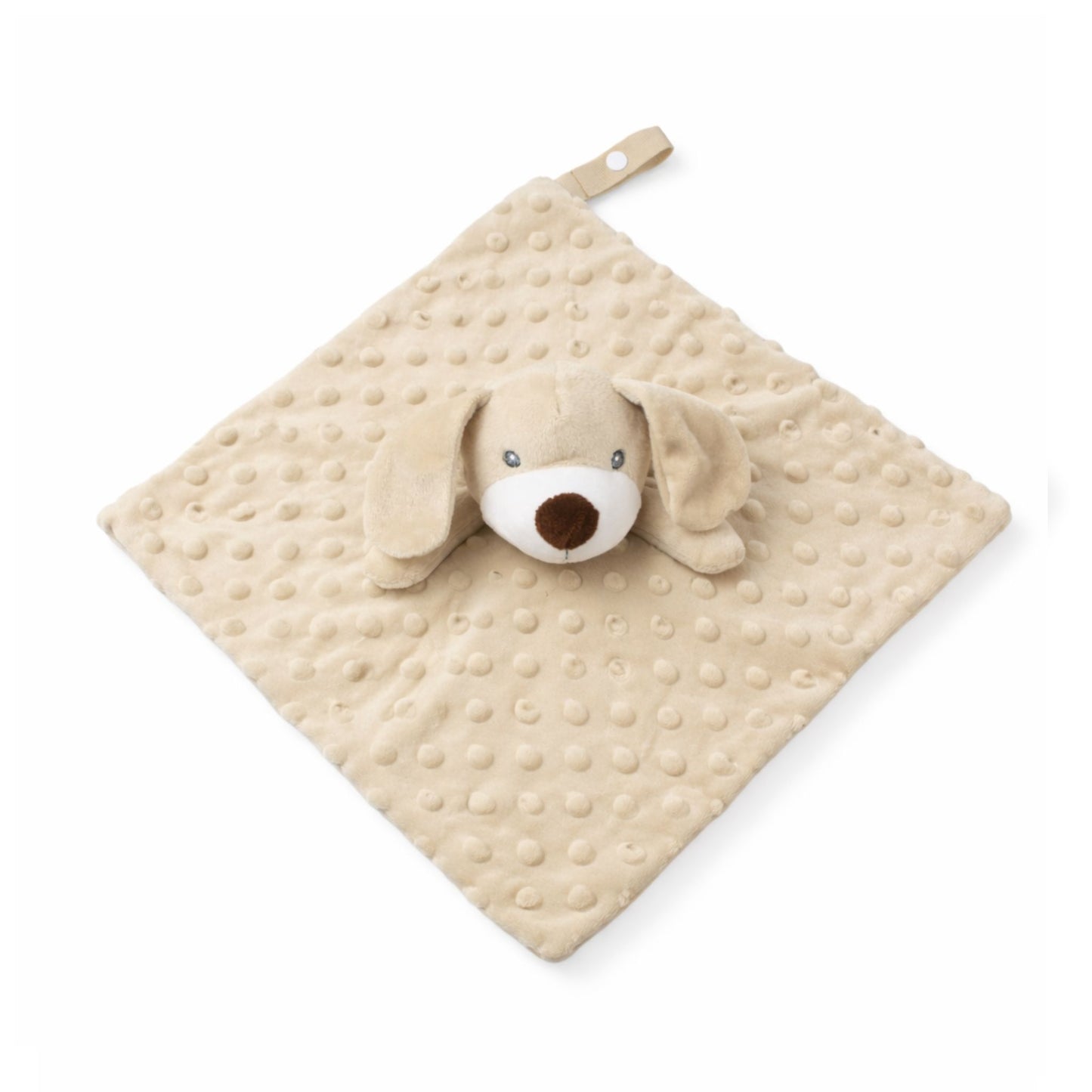 baby unisex puppy comforter on a white background