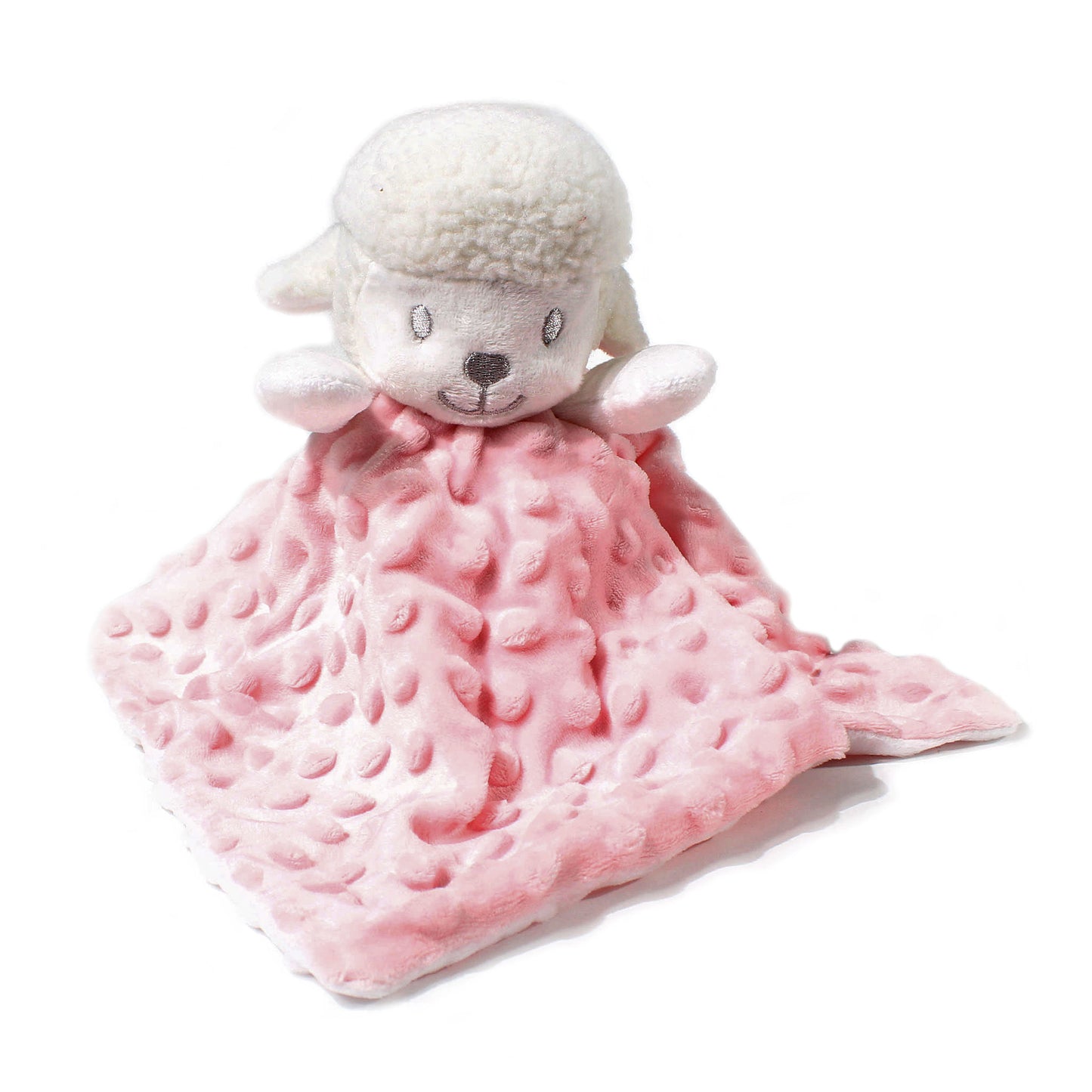 baby comforter pink lamb