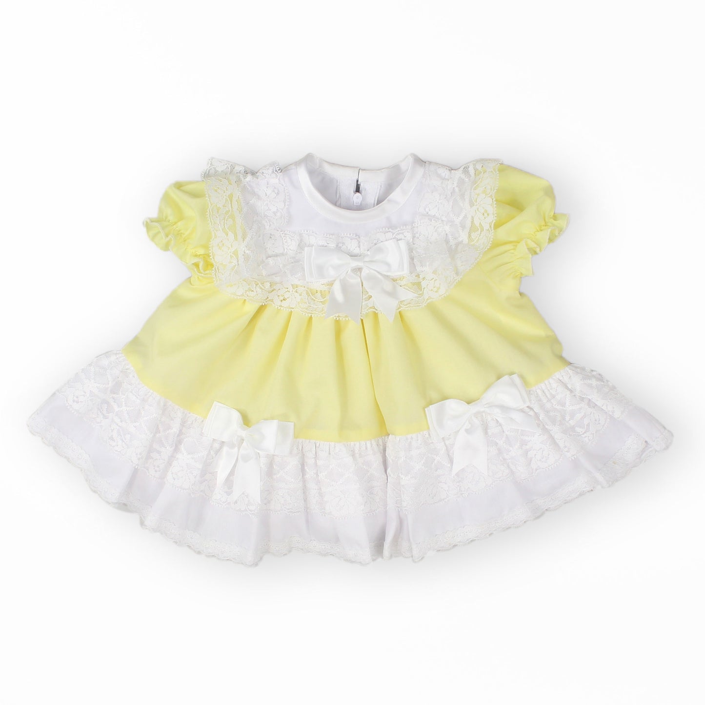baby easter dress -lemon puffball dress