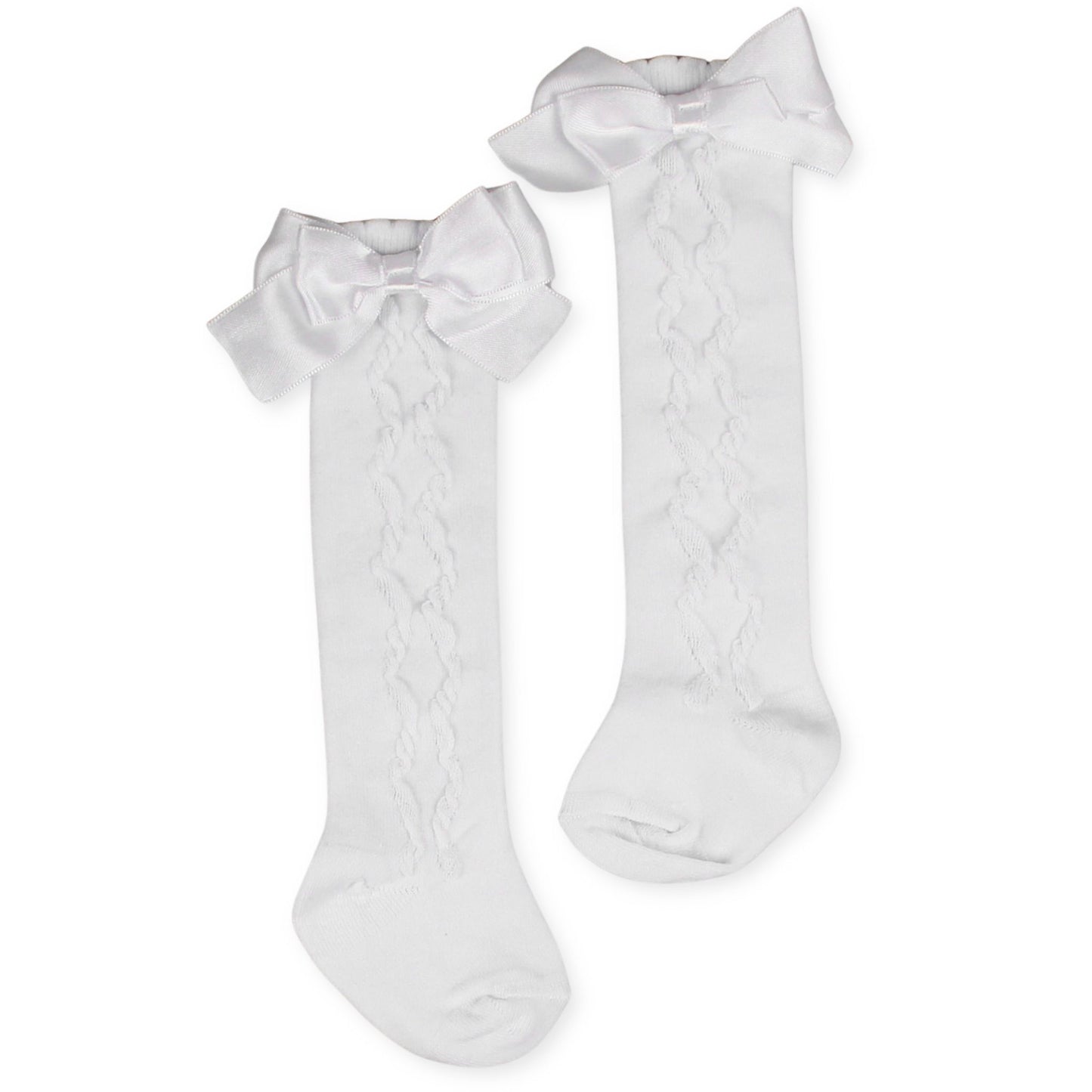 baby girls high knee sock with ribbon bow pex grazia