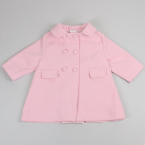 baby girls pink pea coat