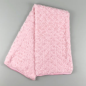 pink rosebud baby blanket