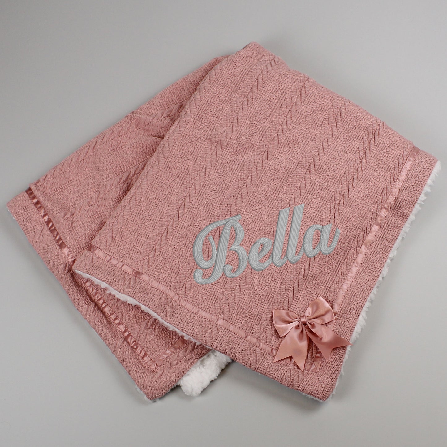 baby girls personalised blanket