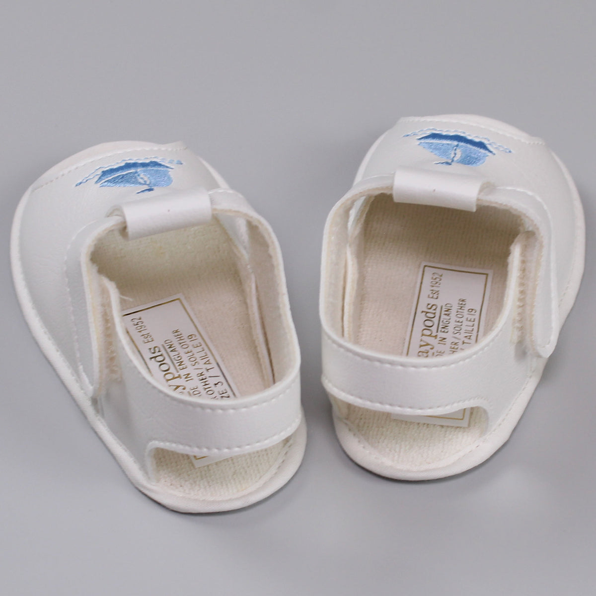 Classic White Pram Sandals For Baby Boys – Lullaby Lane Baby Shop