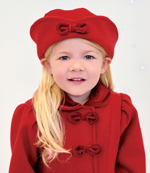 Baby Girl  Coat and Hat - Red - Sarah Louise 012567