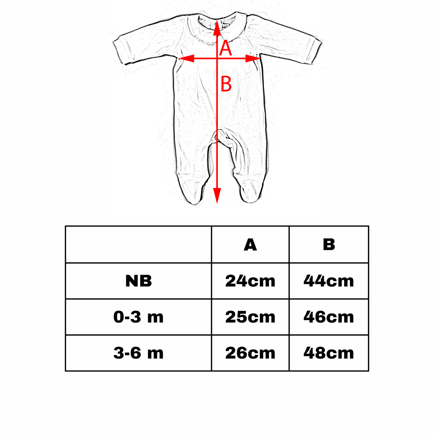 Baby Boys Sleepsuit Side Guide