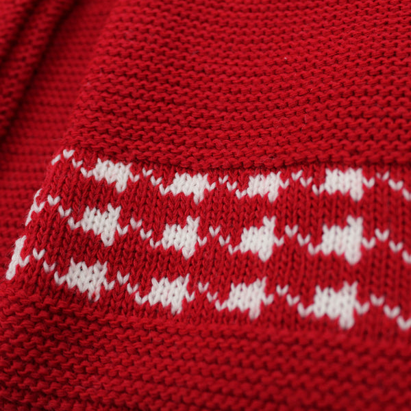 Baby Girl Red Knitted Coat - Pex Miranda
