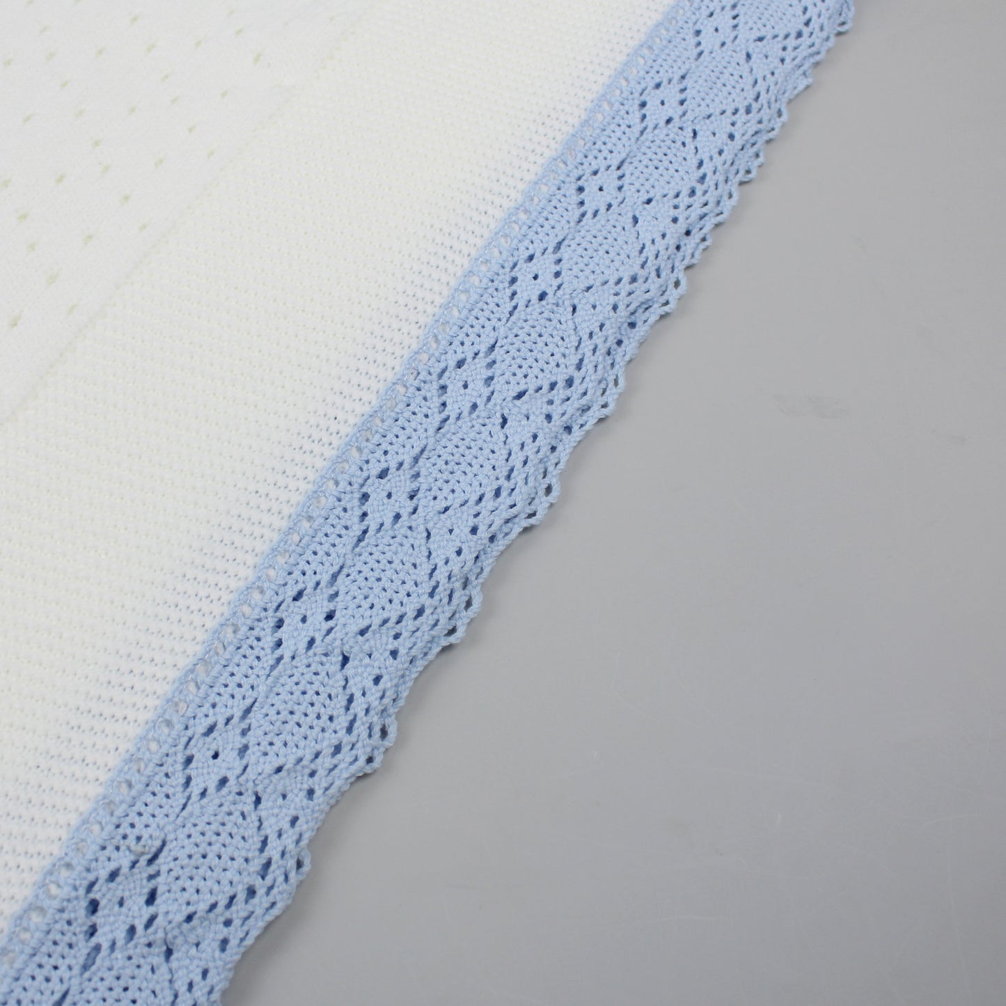 White and blue boys Spanish style shawl