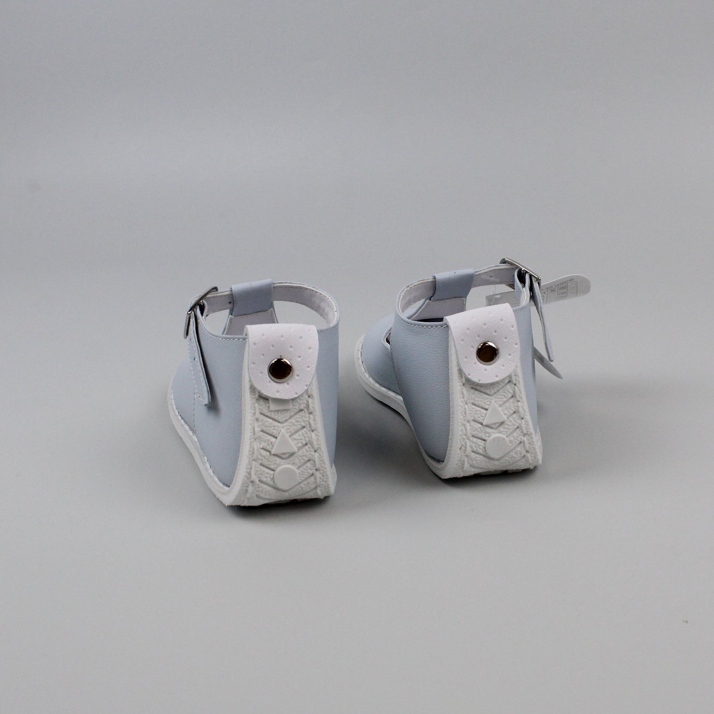 Baby Boys Blue T Bar Leather Shoe