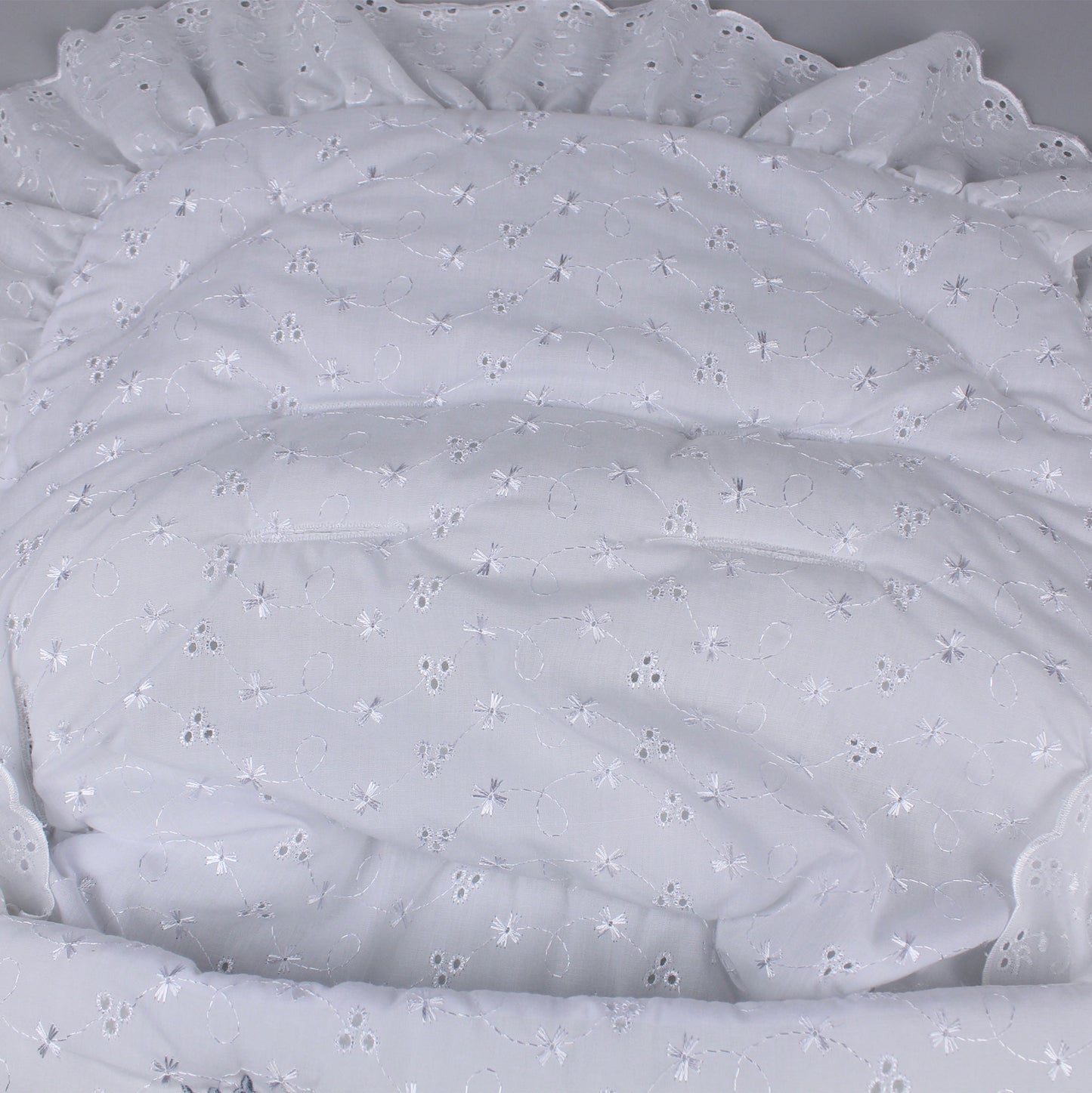 Car Seat Footmuff -Personalised - White and Blue