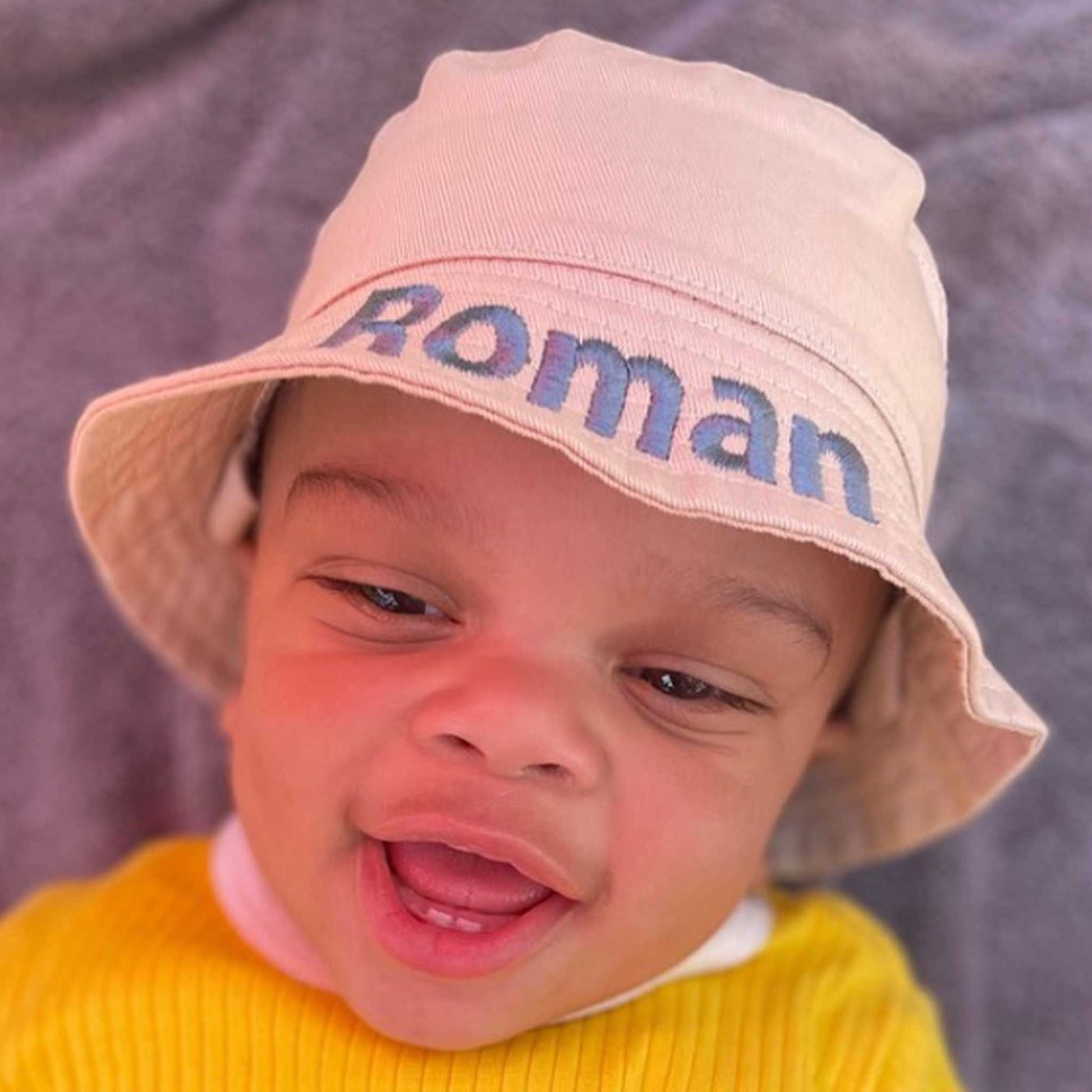 beige bucket hat babys