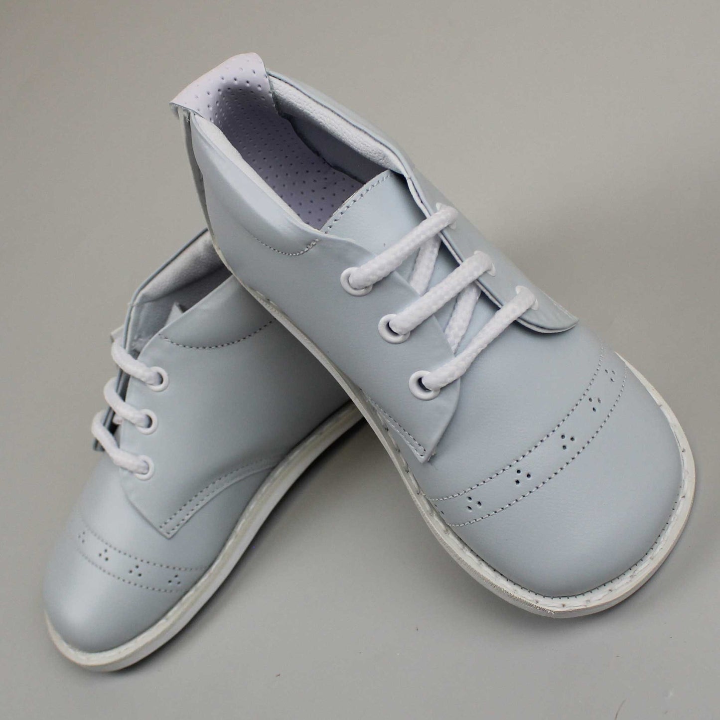 Hard Soul Leather Baby Blue Shoe
