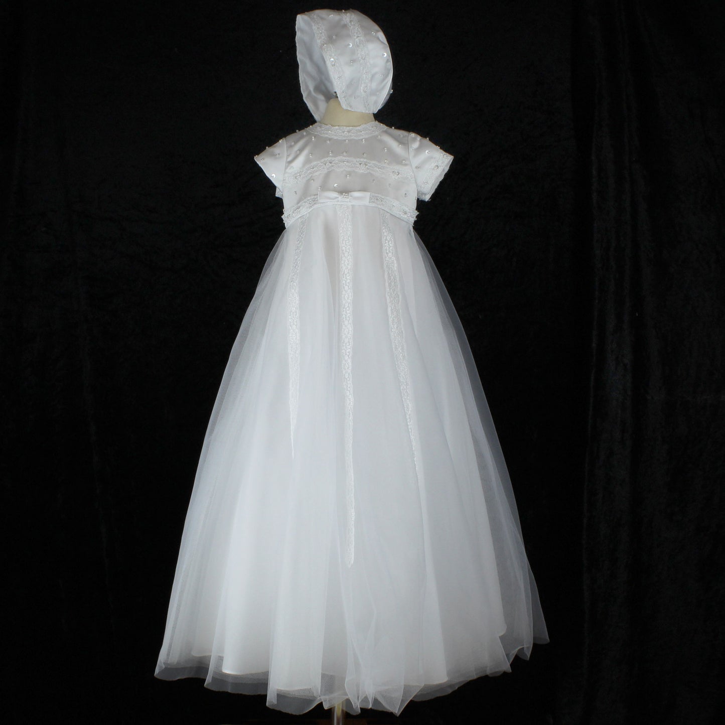 Sarah Louise Brand Christening Robe With Matching Bonnet