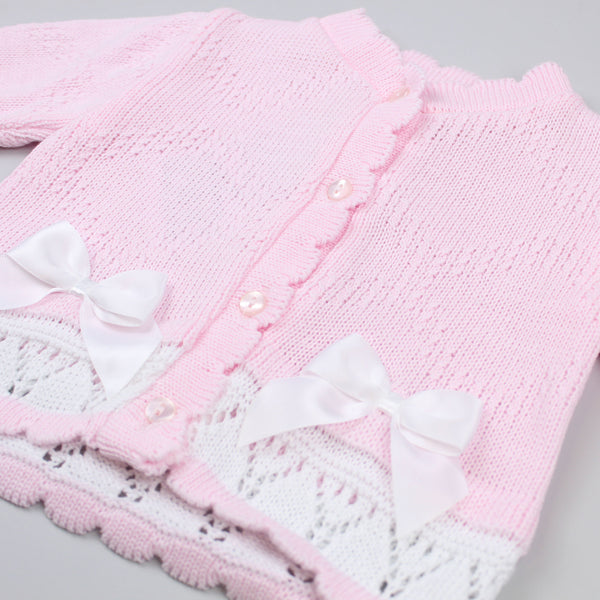 baby girls pink designer cardigan