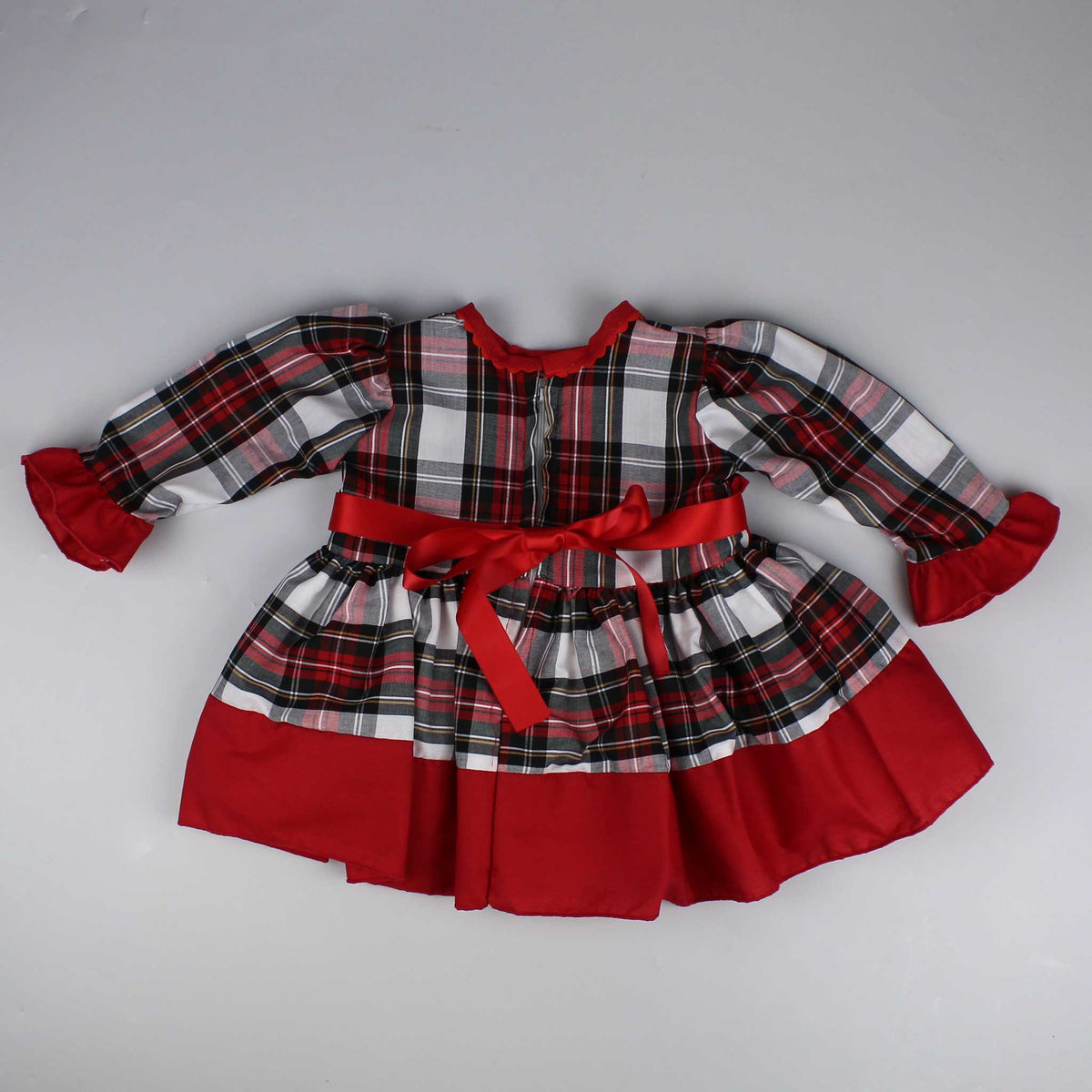 Green tartan 2024 baby dress