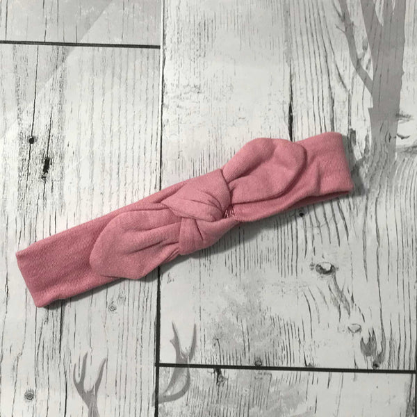 knotty rose dusky pink headband