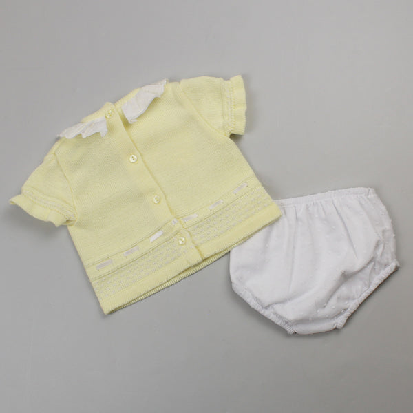 baby girls easter lemon outfit