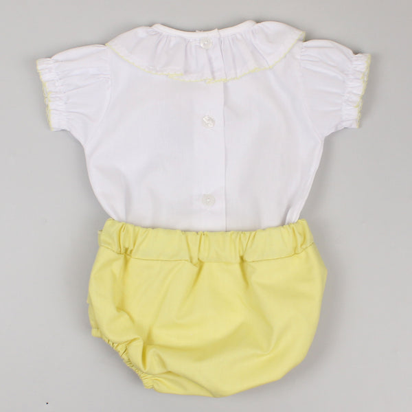 Baby Girl's Lemon 2 Piece Jam Pants Outfit - Pex Maya
