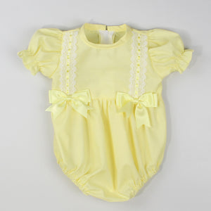 baby girls lemon romper easter outfit