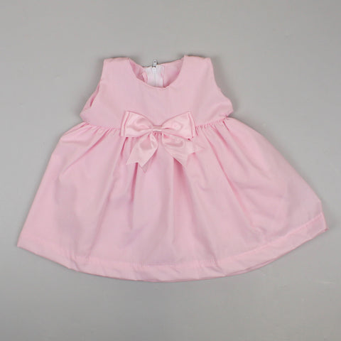 pink dress with pink bow 