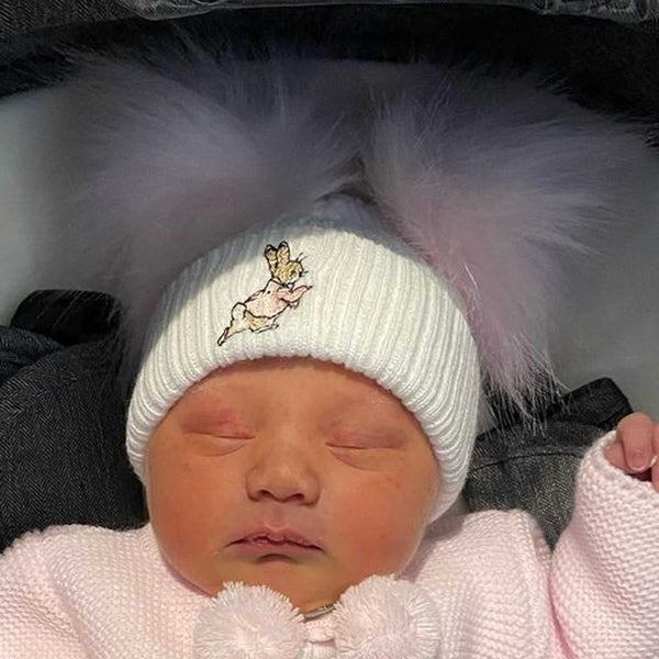 baby girls rabbit hat