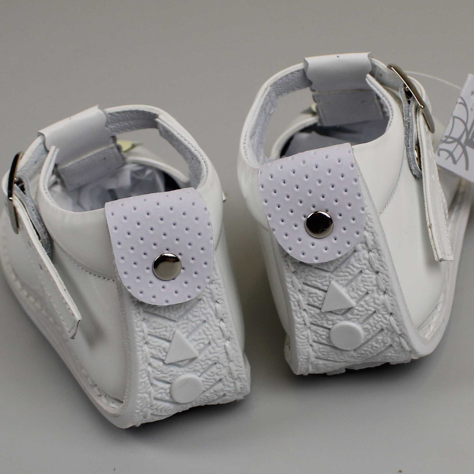 white and lemon baby girls t bar hard soul leather shoes