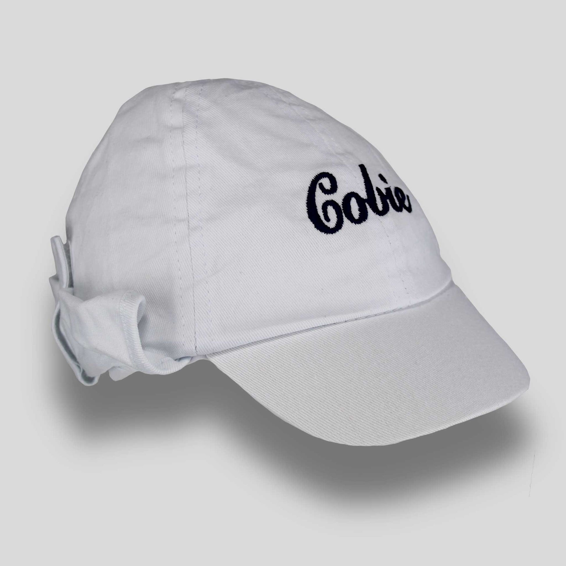 baby boys white sunhat custom