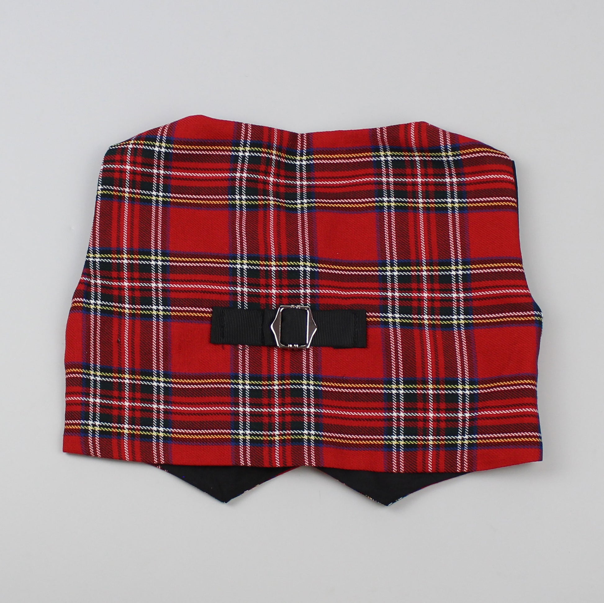 tartan boys waist coat
