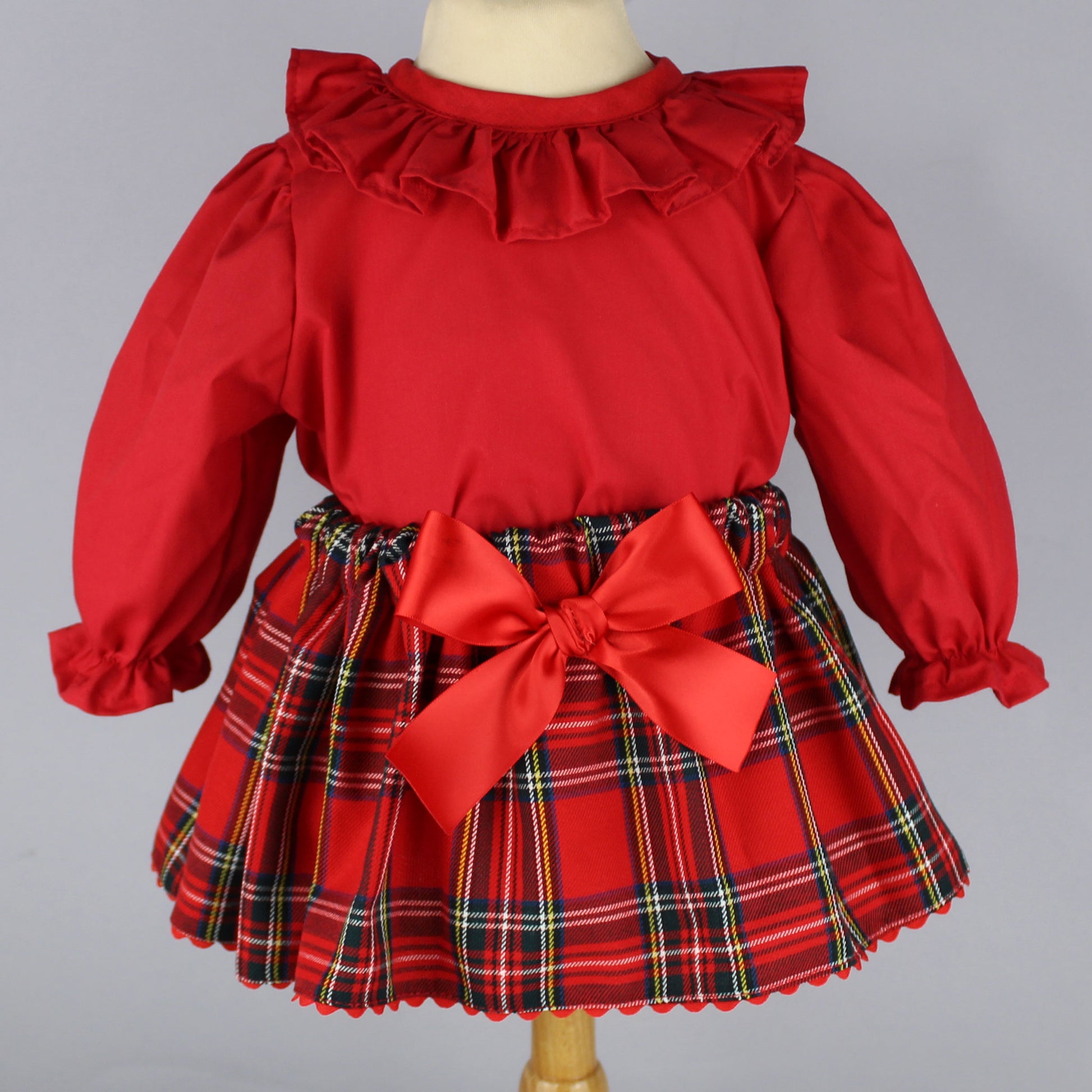 baby girls tartan outfit