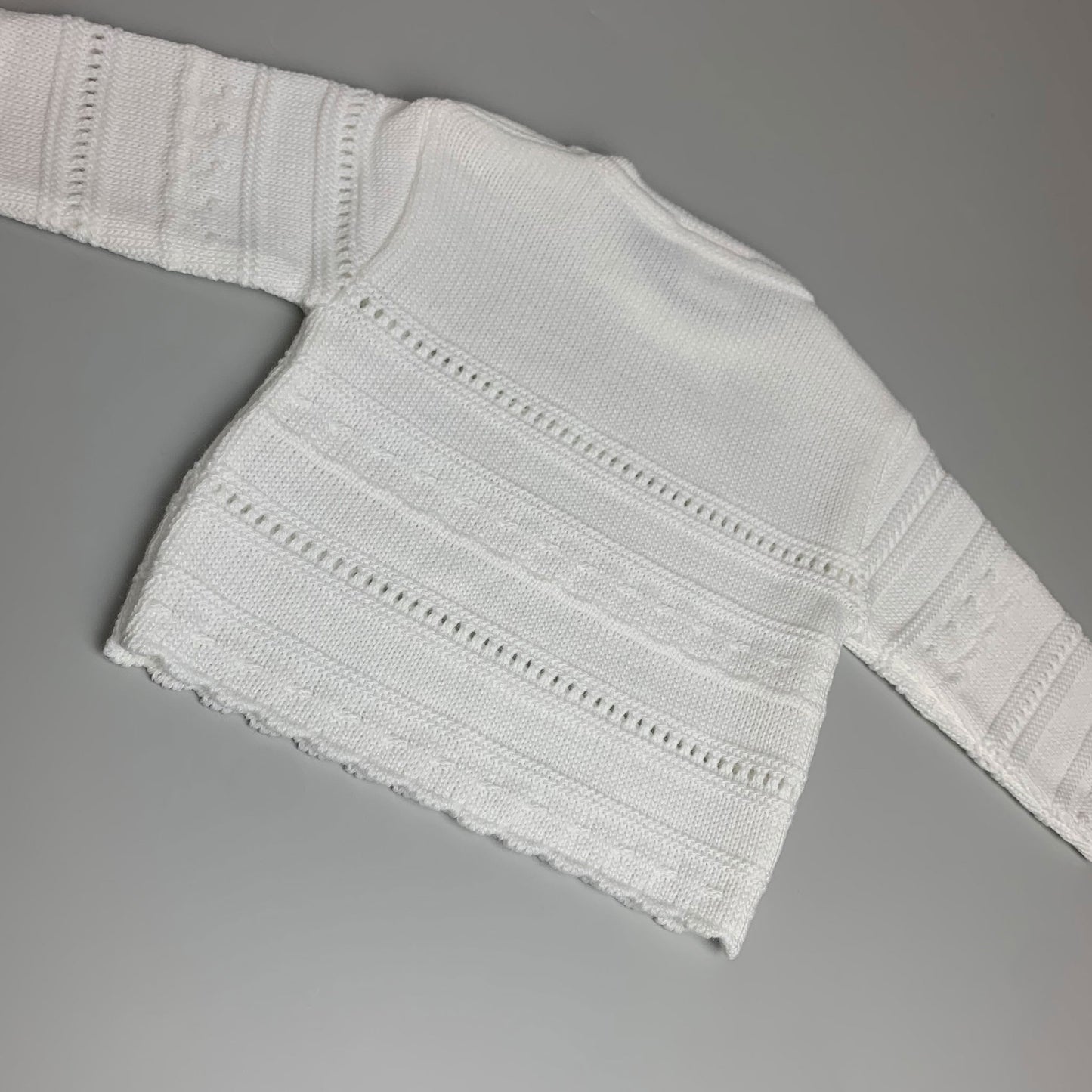 two piece knitted dandelion white outfit