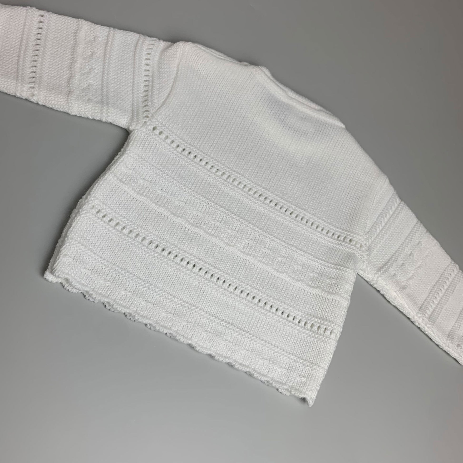 two piece knitted dandelion white outfit