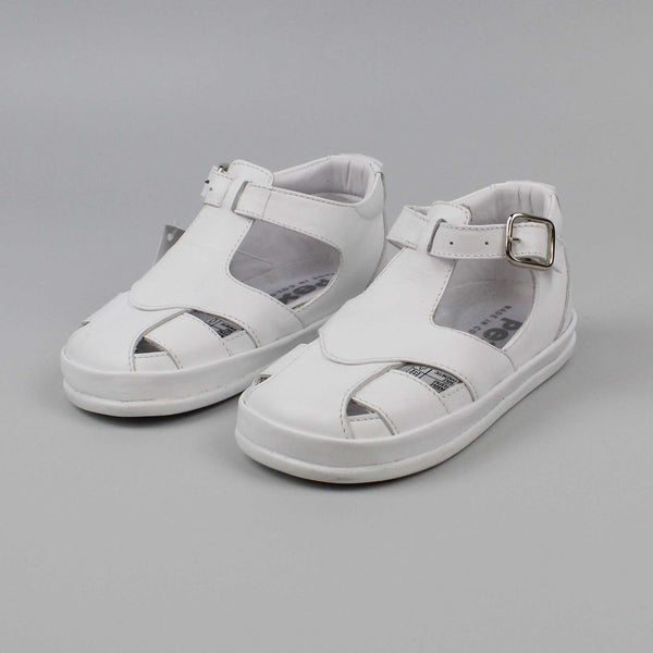 baby boys white sandals by Pex