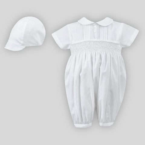 sarah louise boys christening romper