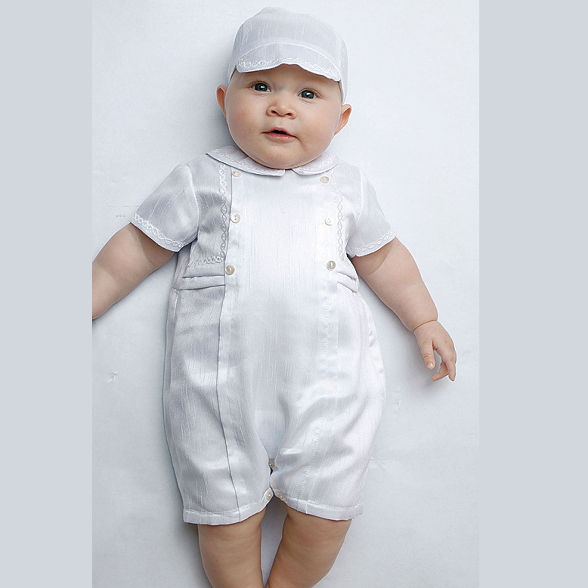 sarah louise boys christening romper